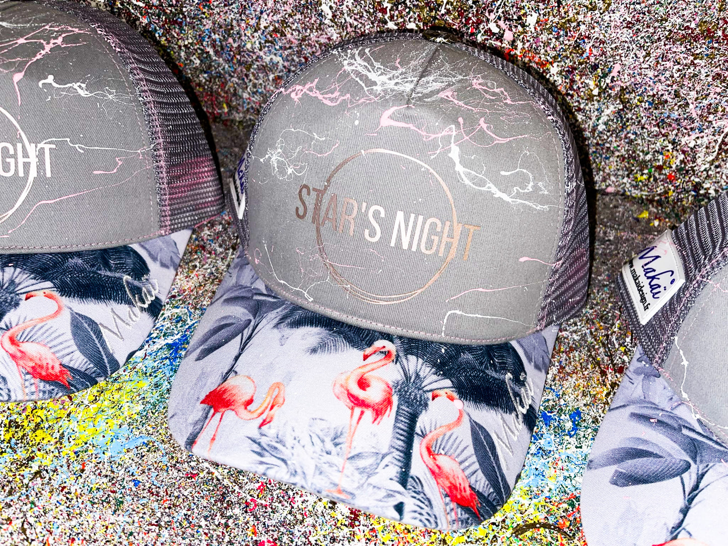 Casquettes Star's Night Gris rose